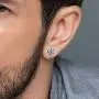Cubic Zirconia Stud Earrings for Women, CZ Studs Earrings Sterling Silver Hypoallergenic White Gold Round Tiny Small Stud Earrings Jewelry Gifts for Women Girls Men ARSRKO 4mm 5mm 6mm 7mm 8mm
