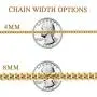 PY BLING 14K/18K Gold Plated Solid Curb Miami Cuban Link Chain Stainless Steel 4mm-8mm Diamond Cut Necklace or Bracelet for Men and Women 7-30 Inches PY BLING 14K/18K Gold Plated Solid Curb Miami Cuban Link Chain Stainless Steel 4mm-8mm Diamond Cut Necklace or Bracelet for Men and Women 7-30 Inches