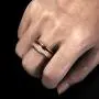 HZX JELEY 8mm Titanium Wedding Hand Ring Tungsten Silver Meteorite Fiber Inlay High Polish Comfortable Fit Silver / 18K Gold/Rose Gold for Men&Women/Size 7-12 HZX JELEY 8mm Titanium Wedding Hand Ring Tungsten Silver Meteorite Fiber Inlay High Polish Comfortable Fit Silver / 18K Gold/Rose Gold for Men&Women/Size 7-12