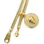 Halukakah ● Kings Landing ● 18k Real Gold Plated Lion Pendant Necklace,with Free SharkTail Chain 30''