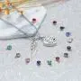 Cremation Jewelry for Ashes Heart Urn Necklace & 12 Birthstones Your Wings were ready my heart was not Crystal Keepsake Jewelry