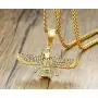 PJ Jewelry Mens Farvahar Ahura Mazda Zoroastrian Persian Achaemenian Pendant Stainless Steel Iran Symbol Gift