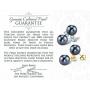 THE PEARL SOURCE Drop Shape Black Tahitian South Sea Cultured Pearl Elegance Earrings for Women