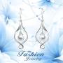 Pearl Dangle Earrings Sterling Silver Infinity Love Celtic Knot Drop Earrings Dangles for Women Teen Girls