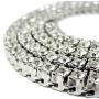 LARDROK Hip Hop Bling Arrow Cubic Zirconia Bling Sparking Wedding Gift Boy Men Cool Tennis Long Chain Tennis Cz Necklace