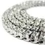 LARDROK Hip Hop Bling Arrow Cubic Zirconia Bling Sparking Wedding Gift Boy Men Cool Tennis Long Chain Tennis Cz Necklace