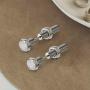 JOVIVI 2 Pairs Punk Stainless Steel 16G Silver Black Screw Stud Earrings for Men Women Body Piercing Jewelry