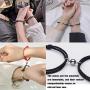 Jstyle Gift for Valentines Day 2PCS Couple Magnetic Bracelet Set Mutual Attraction Rope Braided Bracelets Adjustable Charm Couple Jewelry Set for Women Men