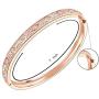 Lavencious Arts Design Bangle Bracelet Evening Party Bling Gold Plated Elegant Jewelry 7''