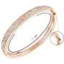 Lavencious Arts Design Bangle Bracelet Evening Party Bling Gold Plated Elegant Jewelry 7''