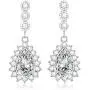 Kelofty Cubic Zirconia Dangle Earrings for Women, Girls, Bridesmaids Earrings with 14k-White-Gold-Plated, Womens Earring Dangle, Bride Earrings Kelofty Cubic Zirconia Dangle Earrings for Women, Girls, Bridesmaids Earrings with 14k-White-Gold-Plated, Womens Earring Dangle, Bride Earrings
