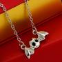 PANGRUI Adorable Tiny Vampire Bat Pendant Necklace, Gift for Batman Fans