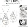 POPUAVA 925 Sterling Silver AAA+ Natural Freshwater Cultured Pearl Necklace Elegance Bridal Jewelry Necklace Earrings Set for Women POPUAVA 925 Sterling Silver AAA+ Natural Freshwater Cultured Pearl Necklace Elegance Bridal Jewelry Necklace Earrings Set for Women
