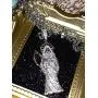 Shop-iGold Men Women 925 Italy Finish Iced Santa Muerte Charm Ice Out Pendant Stainless Steel Real 2 mm Rope Chain Necklace, Mens Jewelry, Iced Pendant, Rope Necklace