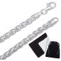 5mm Solid .925 Sterling Silver Braided Wheat Chain Necklace