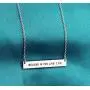 Meibai Inspirational Gift Bar Necklace Never Give Up Engraved Encouragement Mantra Quote Bar Necklace Personalized Motivational Gift for Her Meibai Inspirational Gift Bar Necklace Never Give Up Engraved Encouragement Mantra Quote Bar Necklace Personalized Motivational Gift for Her