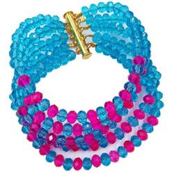 laanc 10 Rows Nigerian Wedding African Beads Jewelry Set Crystal Bridal Jewelry Sets