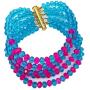 laanc 10 Rows Nigerian Wedding African Beads Jewelry Set Crystal Bridal Jewelry Sets