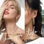 ChainsHouse Fun Chain Earrings for Women Girls Personalized Stainless Steel/18K Gold Plated Cuban/Bean/3 Layered/Two Tone/Hoop Chain Dangle Drop Earring (S925 Silver Needle Hypoallergenic)