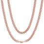 ChainsHouse Miami Cuban Link Necklace 4mm/5mm/7mm/10mm/13.5mm Wide Stainless Steel/18K Gold Plated Curb Chains for Men Women, 18''-30'', Send Gift Box