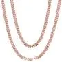 ChainsHouse Miami Cuban Link Necklace 4mm/5mm/7mm/10mm/13.5mm Wide Stainless Steel/18K Gold Plated Curb Chains for Men Women, 18''-30'', Send Gift Box