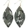 Bohemian Fun Print Leatherette Geometric Drop Earrings - Lightweight Pattern Faux Leather Feather, Petal Leaf, Tie Dye Teardrop, Floral, Leopard Camo Dangles Bohemian Fun Print Leatherette Geometric Drop Earrings - Lightweight Pattern Faux Leather Feather, Petal Leaf, Tie Dye Teardrop, Floral, Leopard Camo Dangles