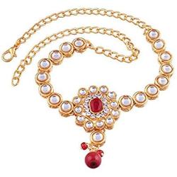 Aheli Elegant Indian Ethnic Kundan Bajuband Armlet Upper Arm Bracelet Bollywood Wedding Wear Jewelry for Women