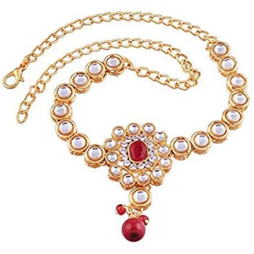 Aheli Elegant Indian Ethnic Kundan Bajuband Armlet Upper Arm Bracelet Bollywood Wedding Wear Jewelry for Women