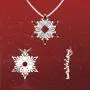Belinda Jewelz 925 Solid Real Sterling Silver Sparkling Snowflake Hanging Marquise Gemstone Rhodium Plated Womens Fine Jewelry Chain Necklace Pendant, Garnet Red and White Topaz, 1.3 carats, 18-inch Belinda Jewelz 925 Solid Real Sterling Silver Sparkling Snowflake Hanging Marquise Gemstone Rhodium Plated Womens Fine Jewelry Chain Necklace Pendant, Garnet Red and White Topaz, 1.3 carats, 18-inch
