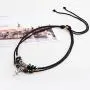 MORE FUN Vintage Style Double Layers Black Braided Leather Tribal Necklace with Charm Cross Pendant MORE FUN Vintage Style Double Layers Black Braided Leather Tribal Necklace with Charm Cross Pendant