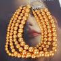 LuckyHouse Fashion Pearl Choker Necklace Multilayer Strands Chokers 1920s Flapper Women Costume Necklace Accessories for Gatsby Themed Party