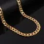 CrazyPiercing 18K Gold Plated Necklace, Men Jewelry 10MM Wide Hip Hop Turnover Chain Necklace, Stainless Steel 19'' - 24'' CrazyPiercing 18K Gold Plated Necklace, Men Jewelry 10MM Wide Hip Hop Turnover Chain Necklace, Stainless Steel 19'' - 24''