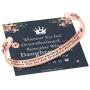 Whenever You Feel Overwhelmed Remember Whose Straighten Your Crown Bracelet, Engraved Inspirational Bracelets Personalized Gift for Mom, Daughter, Granddaughter, Sister, Best Friend, Women and Girls