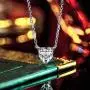 925 Sterling Silver Necklace, Sparkly Zirconia Solitaire Pendant Necklace for Women Girls Jewelry Gift with Delicate Box 925 Sterling Silver Necklace, Sparkly Zirconia Solitaire Pendant Necklace for Women Girls Jewelry Gift with Delicate Box