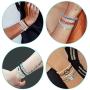 LOYALLOOK 20PCS Beach Wrap Vsco Bracelets Ocean Wave Strand Bracelets Waterproof Handmade Friendship Bracelets Braided Rope Bohemian Anklet Bracelet Adjustable