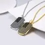 PROSTEEL American Flag Dog Tag Necklace, US National Flag Charm, Stainless Steel/Gold Plated Patriot Necklace for Men Women, Come Gift Box