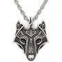 CANNE Norse Viking Stainless Steel Pendant Necklace Celtic Pagan Amulet Necklace Jewelry for Men Women