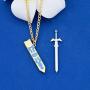FAADBUK Zelda Jewelry Zelda Skyward Sword Keychain Skyward Sword Weapon Model Pendant Keychain Zelda Skyward Sword Gift for Family Friend