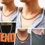U7 Mens 9MM 12MM 15MM Chains 18K Gold Plated Miami Cuban Chain Necklace, Length 14/18/20/22/24/26/28/30 Inches Strong Curb Links-with Gift Box