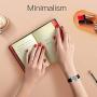 Essential Oil Diffuser Bracelet Stainless Steel Aromatherapy Locket Bracelets Leather Band with 8 Color Pads,Birthday Gift for Women Girls Mom