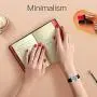 Essential Oil Diffuser Bracelet Stainless Steel Aromatherapy Locket Bracelets Leather Band with 8 Color Pads,Birthday Gift for Women Girls Mom