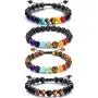 Adjustable Lava Rock Stone Essential Oil Diffuser Bracelet Braided Rope Stone Yoga Beads Bracelets for Men Women Adjustable Lava Rock Stone Essential Oil Diffuser Bracelet Braided Rope Stone Yoga Beads Bracelets for Men Women