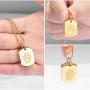 Minicremation Cremation Jewelry Urn Necklace for Ashes for Pet, Paw Print Memorial Ash Jewelry, Keepsake Pendant for Pets Cat Dogs Ashes with Filling Kit