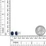 Gem Stone King 925 Sterling Silver Blue Simulated Sapphire Halo Earrings For Women (5.08 Ct Oval 9X7MM)