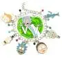 Rick and Morty TV Series Charm Bracelet w/Gift Box Adult Cartoon Scientist Science Cosplay Jewelry Series by Superheroes