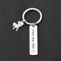 WUSUANED Pug Keychain Crazy Pug Lady Keychain with Pug Charm Pug Jewelry Gift for Pug Owner Lover