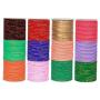 SANARA Indian Wedding Multi Color Bangle Set Traditional 288 Pcs Alloy Metal Bracelets Partywear Arrangement Costume Bangle Box Jewelry