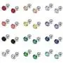 12 Pairs CZ Ear Stud Mixed Colors Cartilage Earrings Set Stainless Steel Barbell Studs Earrings Helix Tragus Piercing 12 Pairs CZ Ear Stud Mixed Colors Cartilage Earrings Set Stainless Steel Barbell Studs Earrings Helix Tragus Piercing