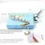 HSQYJ Fashion DIY Big 26 Crystal Letter Charm Bamboo Initial Pendant Necklace Pearl Brooch Pin Hoop Earrings Gold-Plated 20 Inch Chain Letter A-Z Best for Women Girl Jewelry Gift