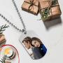 Personalized Fingerprint Photo Engraving Custom Dog Tag Key Chain or Necklace 24 in